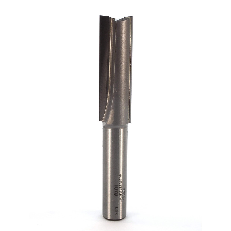 Double Flute Straight Cut Router Bit - 1/2" SH - Diameter:5/8" - Cutting Length:2" - Overall Length:4"